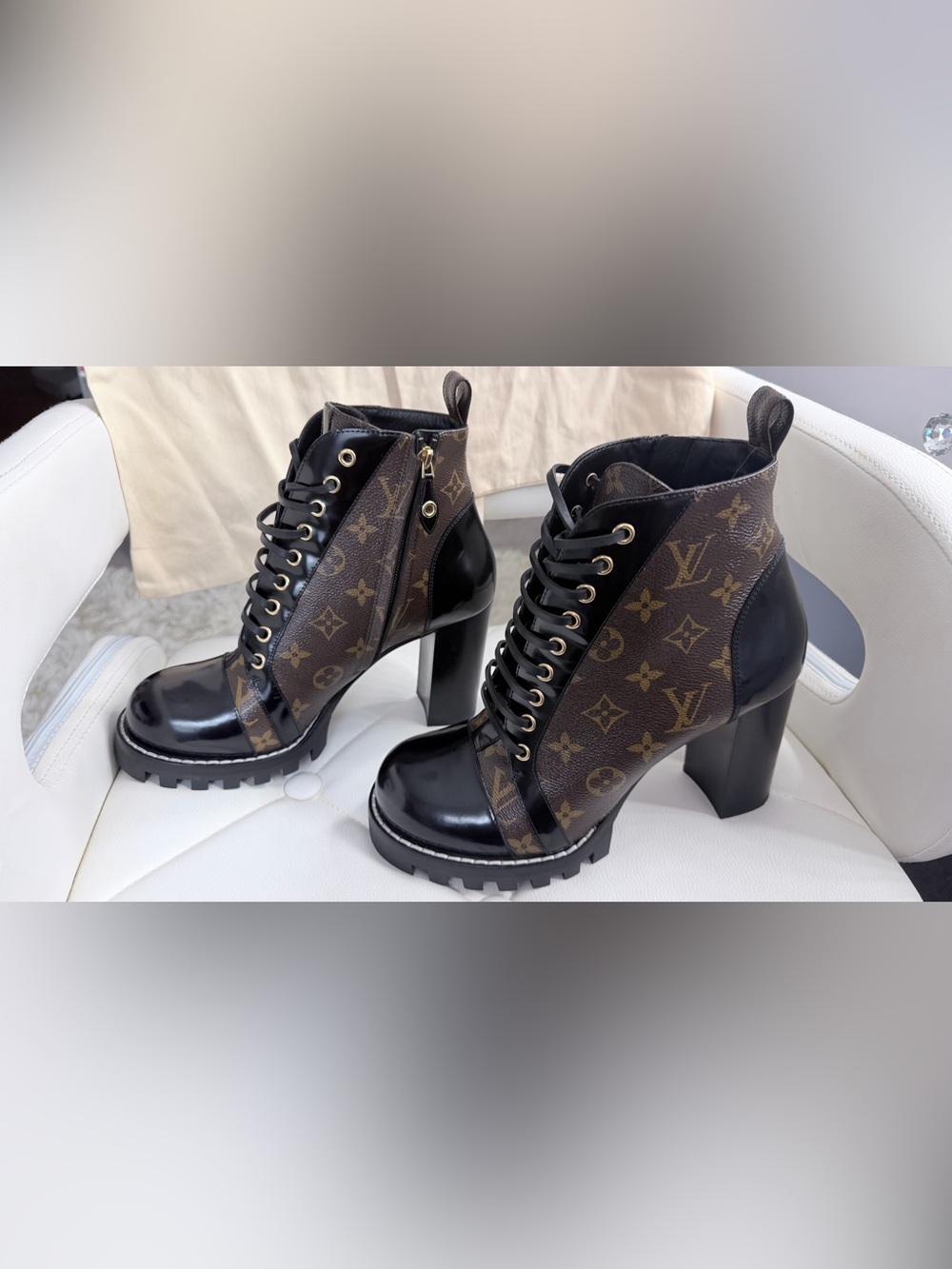 Authentic Louis Vuitton Star Trail Ankle Boots- Size 41
